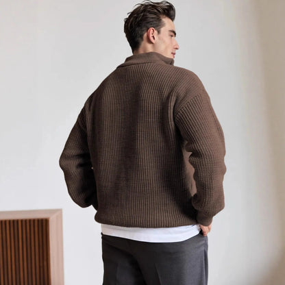 Men's Heavyweight Knit Quarter-Zip Sweater, photo 2