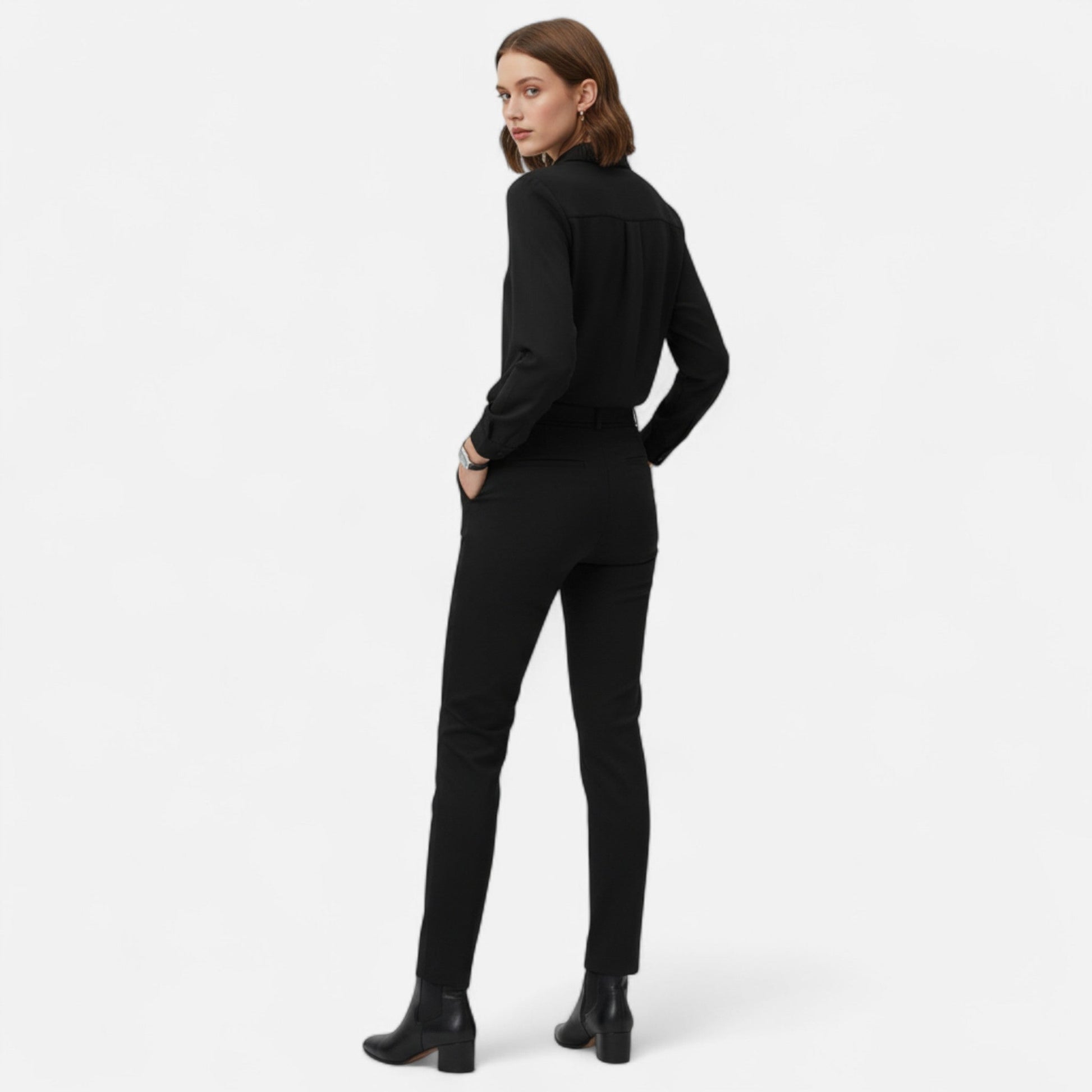Valmonti | Women’s Blouse – V-Neck Button-Up Elegance 2