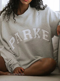 Oliver | Oversized Crewneck Varsity Sweatshirt, Heavyweight Fleece