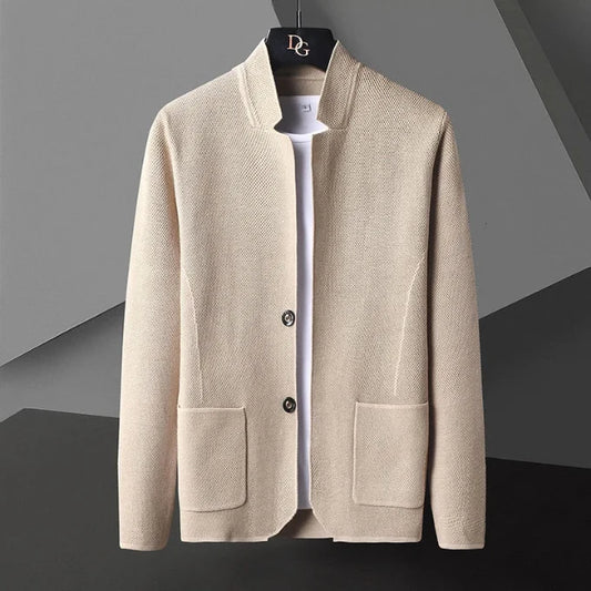 Women's Tailored Collarless Wool Jacket, photo 1