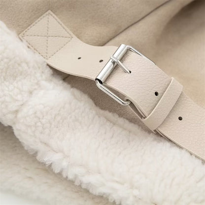 Classic Suede Shearling Jacket for Winter – view 7