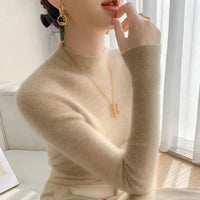 Aurora | Women's Slim Fit Cashmere Half Turtleneck Sweater for Winter
