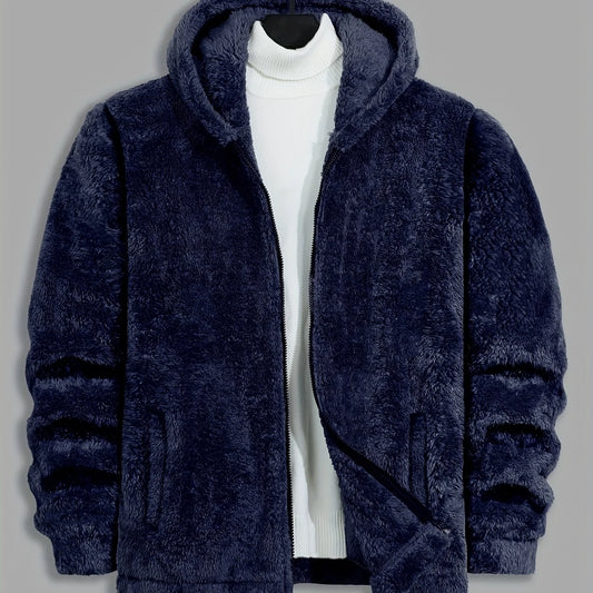 Men's Hooded Zip Jacket, Cold-Weather Outerwear