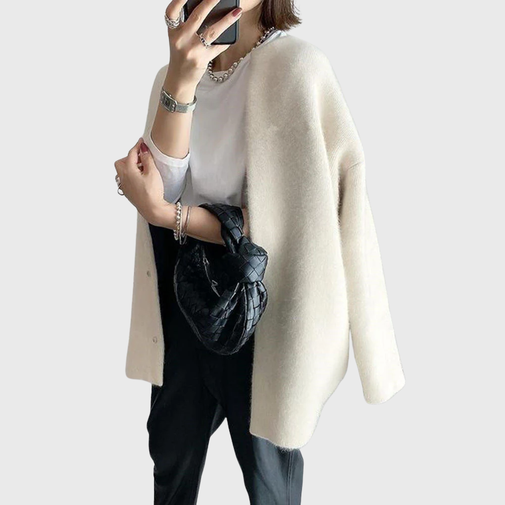 Longline Open-Front Cardigan