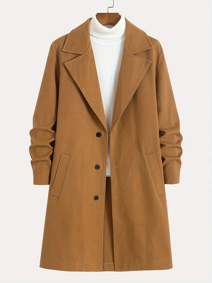 Tailored Longline Winter Coat with Slant Pockets