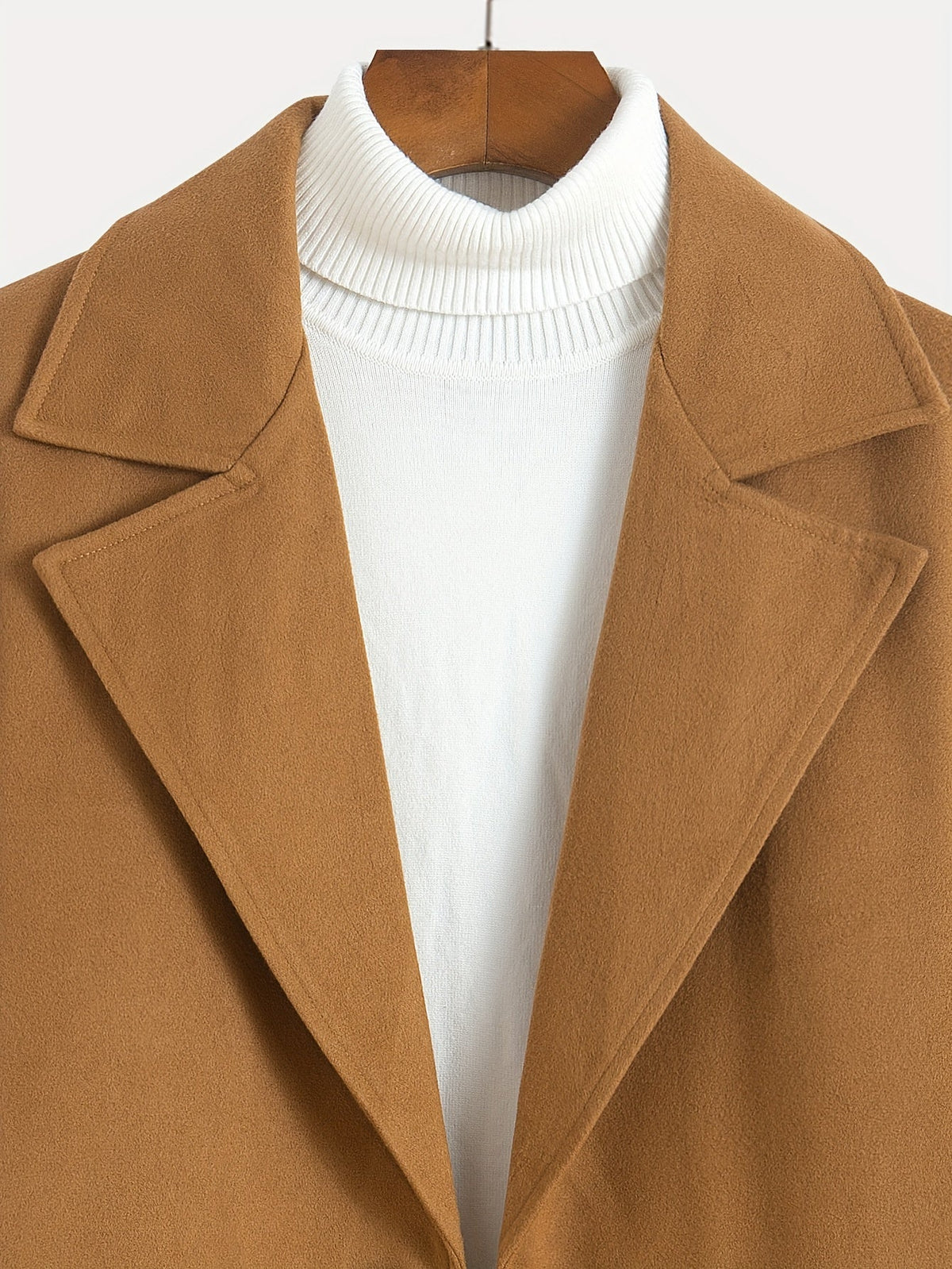 Tailored Longline Winter Coat with Slant Pockets – view 3