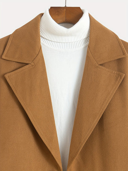 Tailored Longline Winter Coat with Slant Pockets – view 3