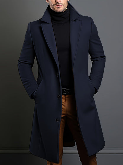 Tailored Longline Winter Coat with Slant Pockets – view 7