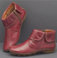 Bea | Women's Waterproof Ankle Boots with Fold-Over Cuff and Side Zip