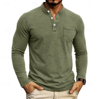 Weston | Men's Henley Shirt with Chest Pocket