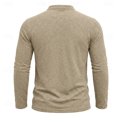 Men's Henley Shirt with Chest Pocket – view 6