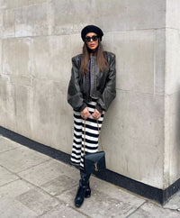 Bridget | Cropped Suede Bomber Jacket with Elasticated Cuffs