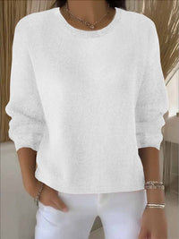 Aubrey | Women's Crew Neck Soft Knit Sweater for Fall Layering