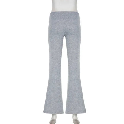 Women's flare sweatpants with elastic waistband