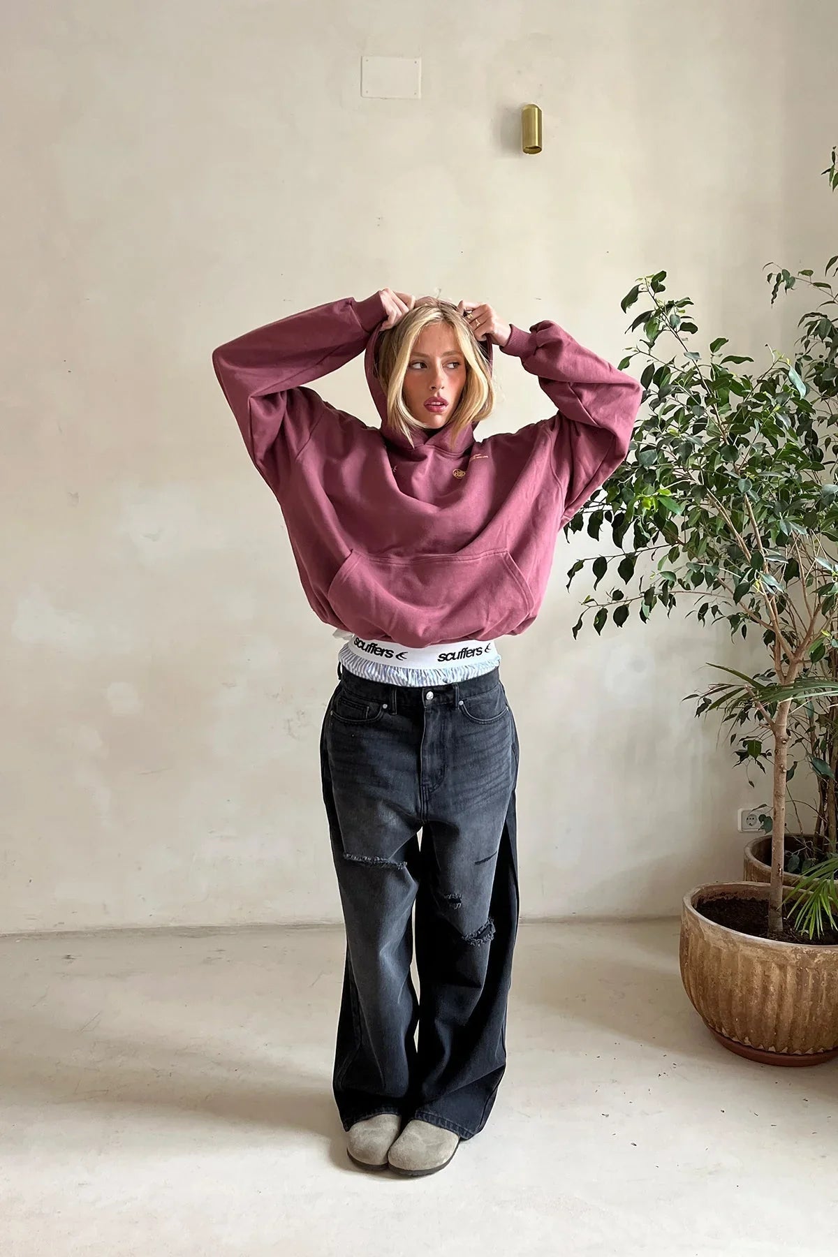 oversized hoodie with back graphic
