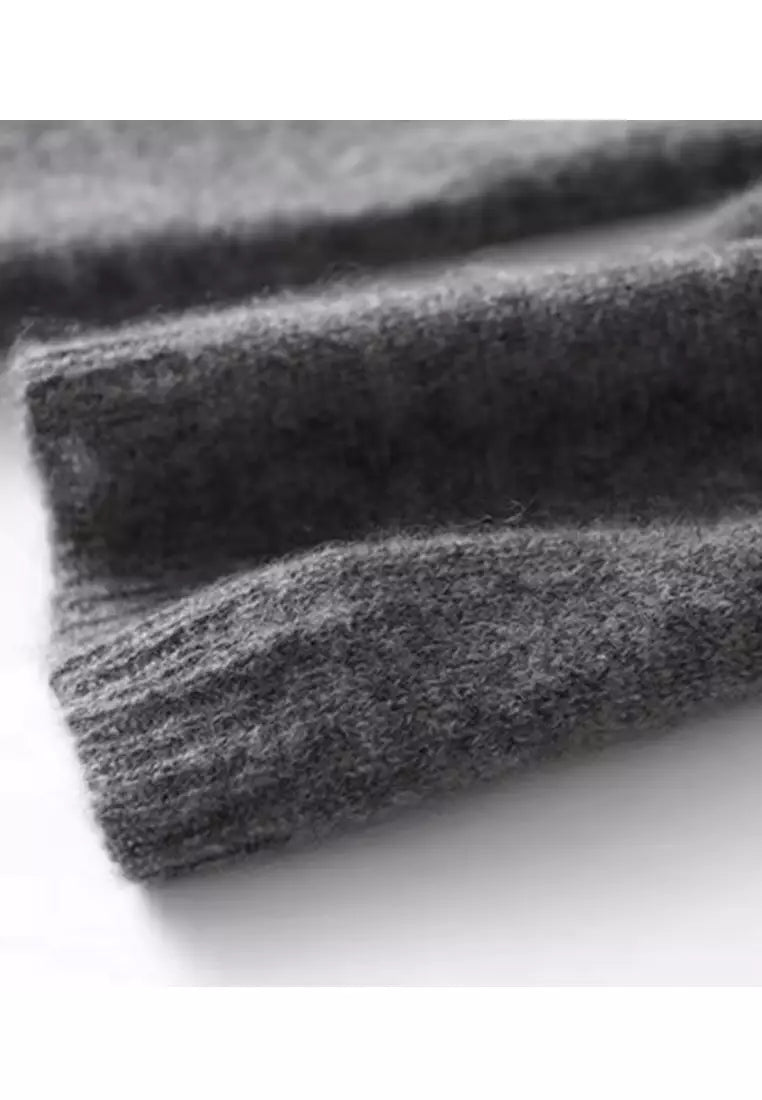 Women's soft knit cardigan in gray