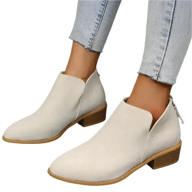 Women’s Modern Low Heel Ankle Boots – Comfortable & Durable Everyday Style 2