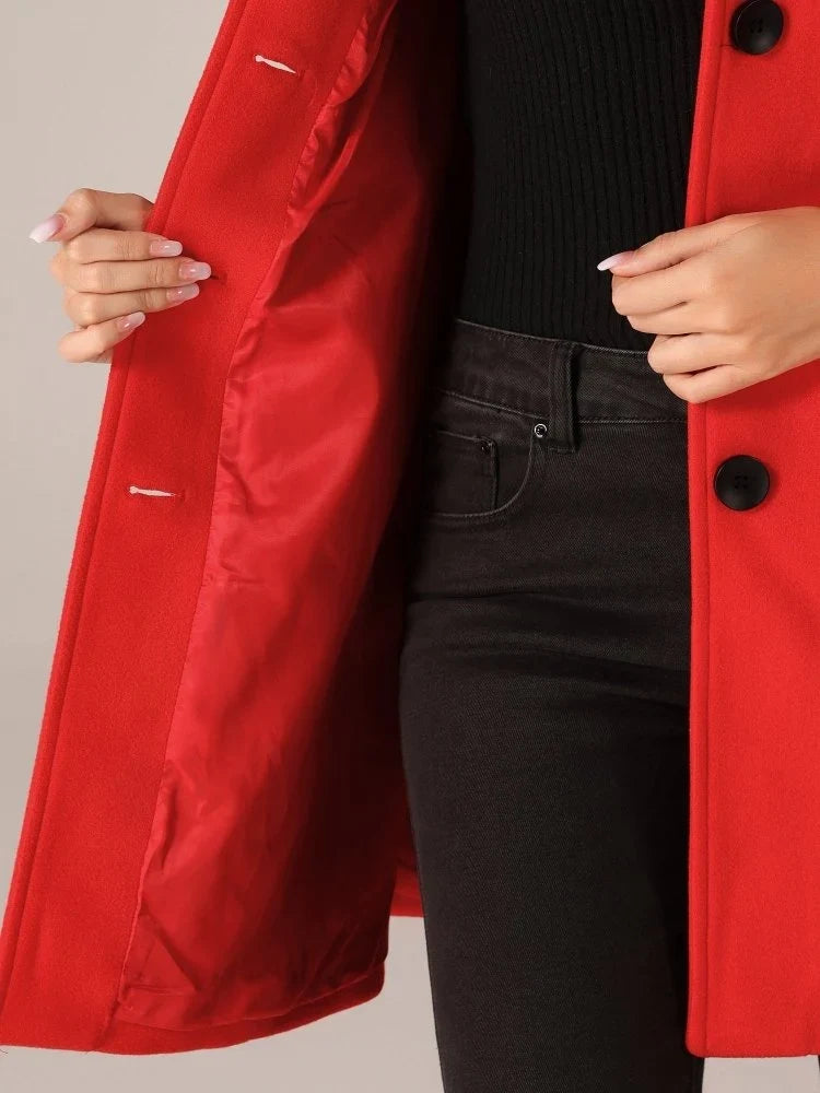Women's tailored single breasted coat