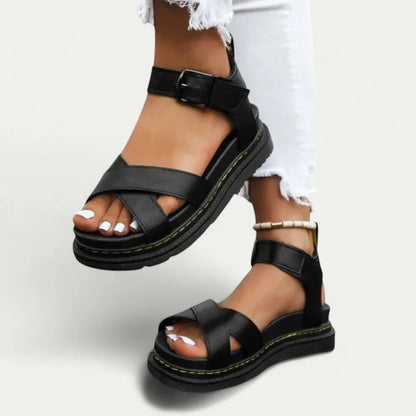 Women’s Platform Sandals – Chunky Buckle Strap, All-Day Comfort 3