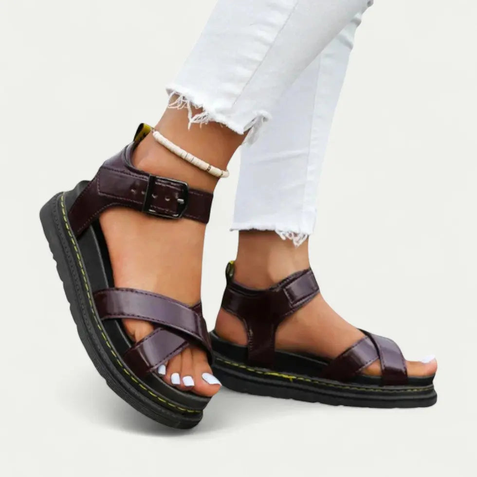 Women’s Platform Sandals – Chunky Buckle Strap, All-Day Comfort 4