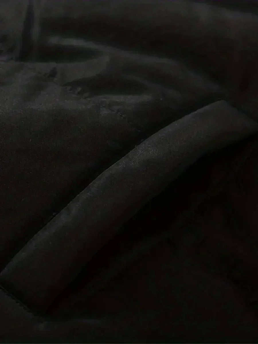 Women's puffer jacket with sherpa-lined hood