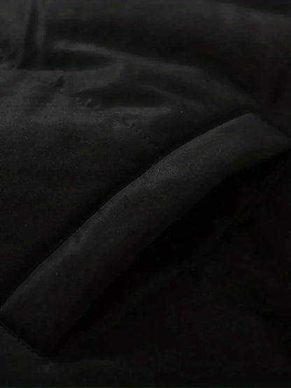 Women's puffer jacket with sherpa-lined hood