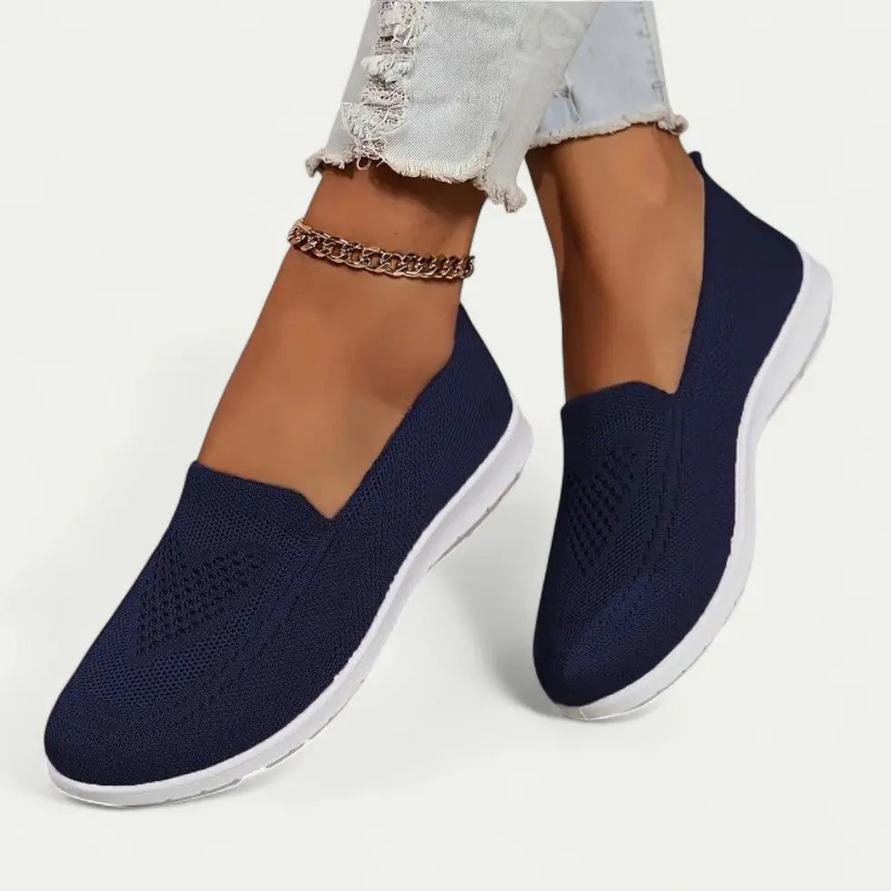 Women's Slip On Walking Shoes - Cushioned, Mesh & Comfort Fit 1
