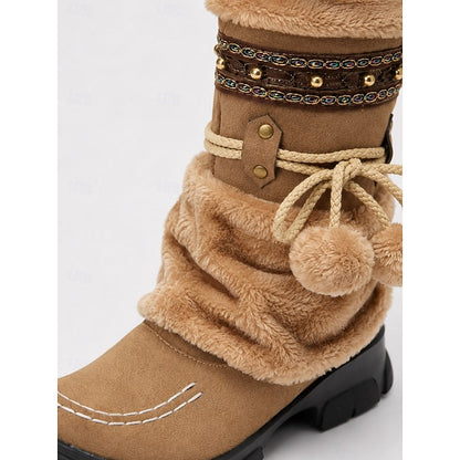 Cozy Boho Mid-Calf Winter Boots – view 5