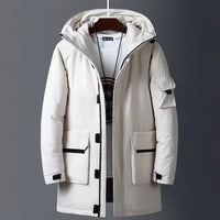 Roman | Men's Lambswool Parka with Insulated Hood and Deep Pockets
