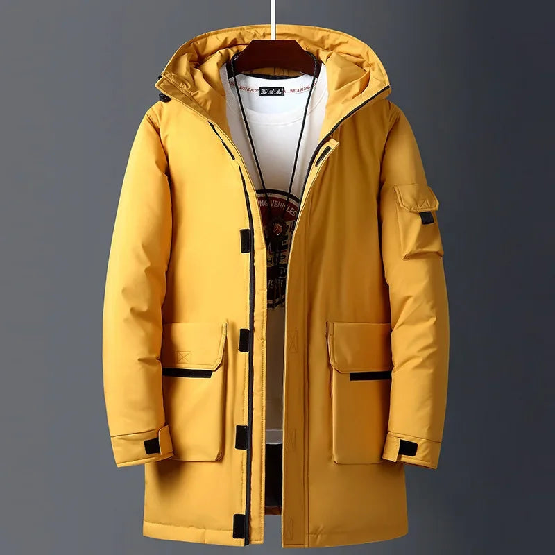 Roman lambswool parka in blue