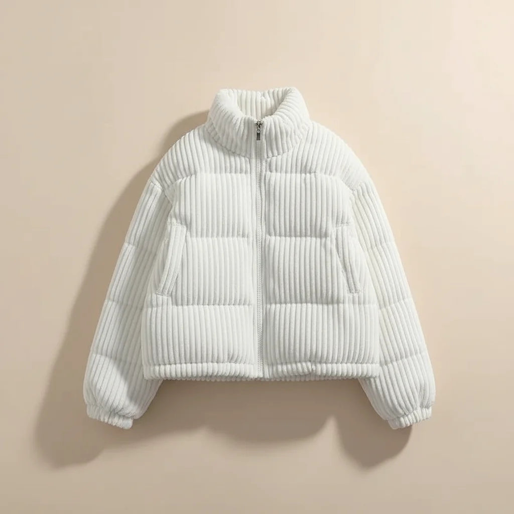 Willow puffer jacket in pink