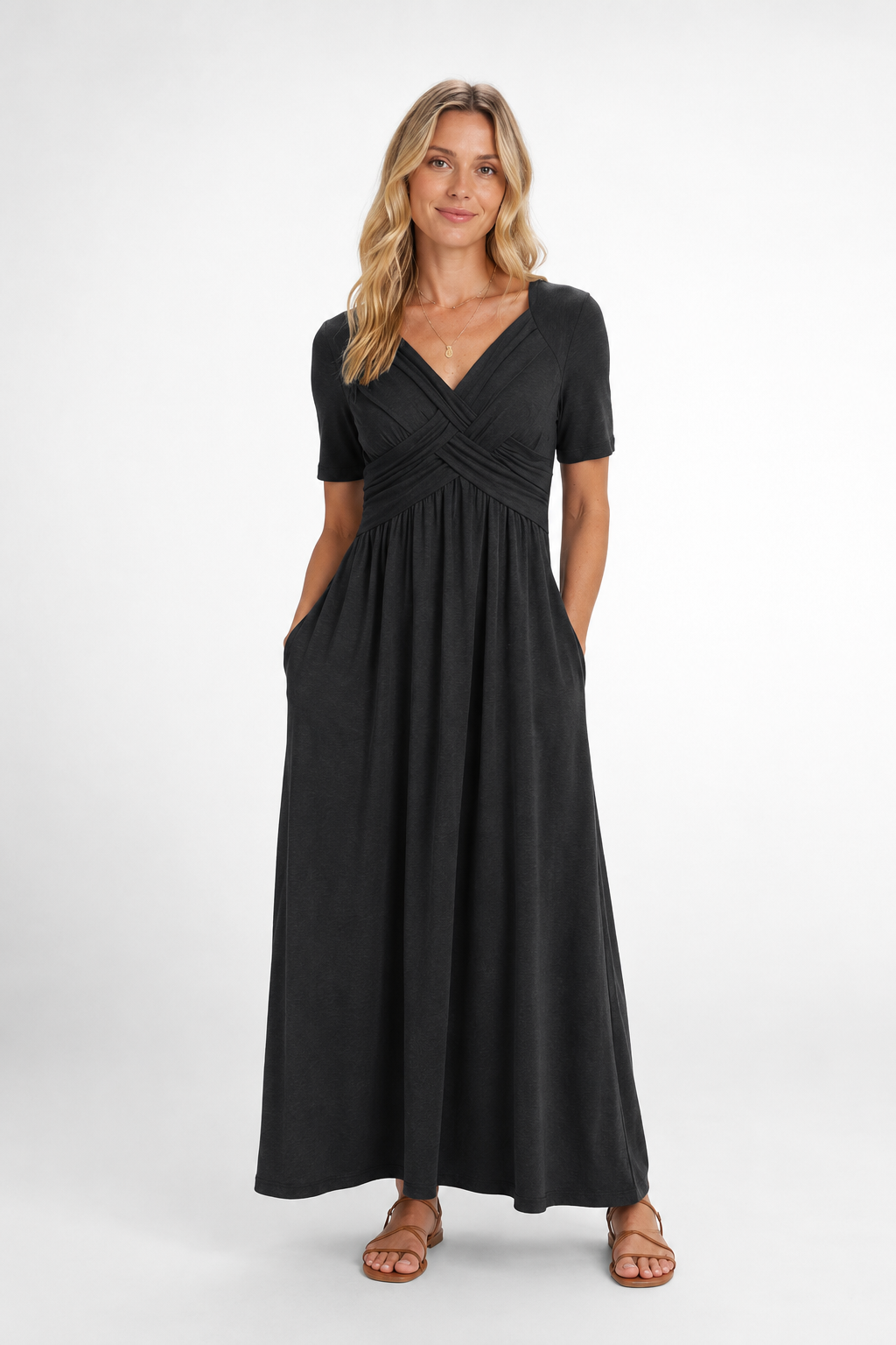 Vera | Womens Dress Midi A Line Flattering 4