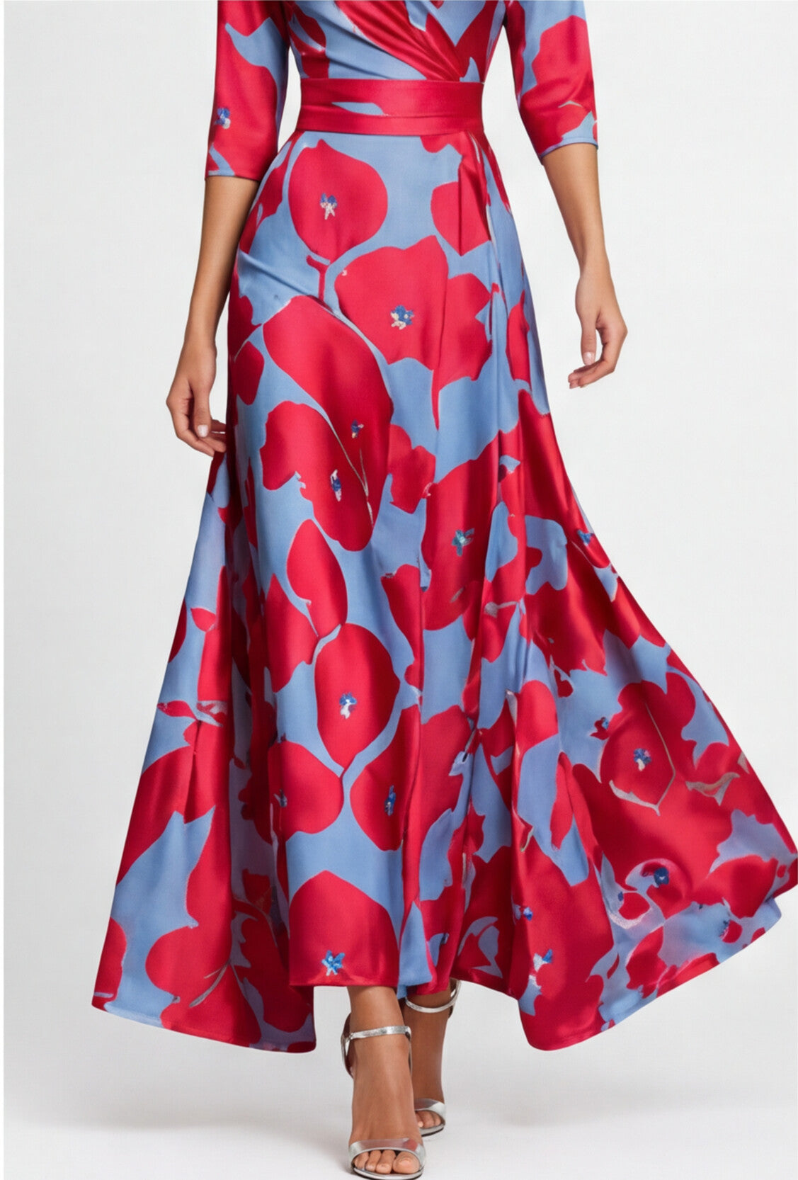Lana | Midi Dress Elegant Tailored Fit Style 0