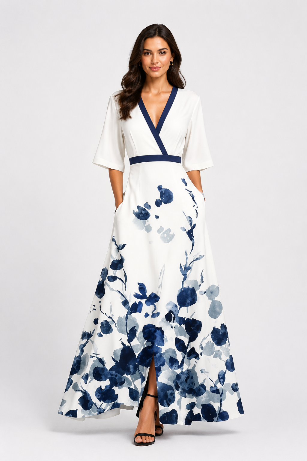 Lana | Midi Dress Elegant Tailored Fit Style 0