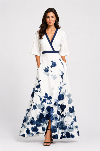 Lana | Midi Dress Elegant Tailored Fit Style 0
